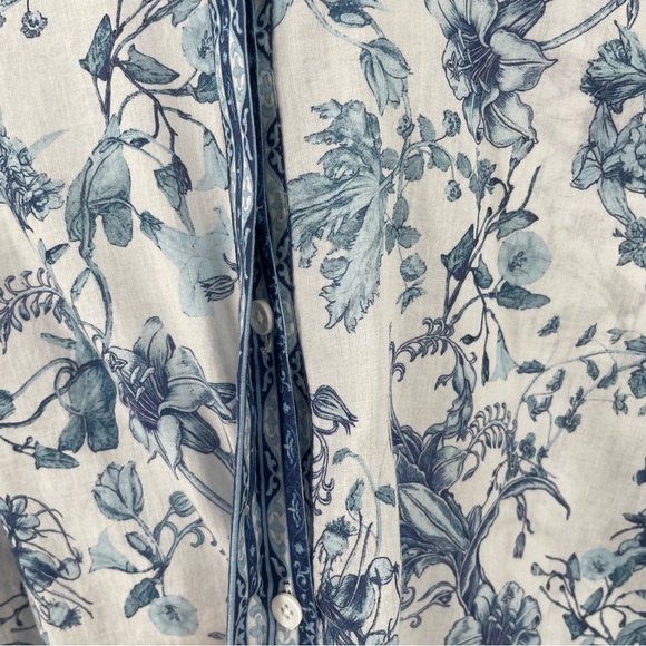 ALICE + OLIVIA APRIL PLEATED LUXURY OLD MONEY CLASSIC FEM BLOUSON SLEEVE TOP - Picture 10 of 12